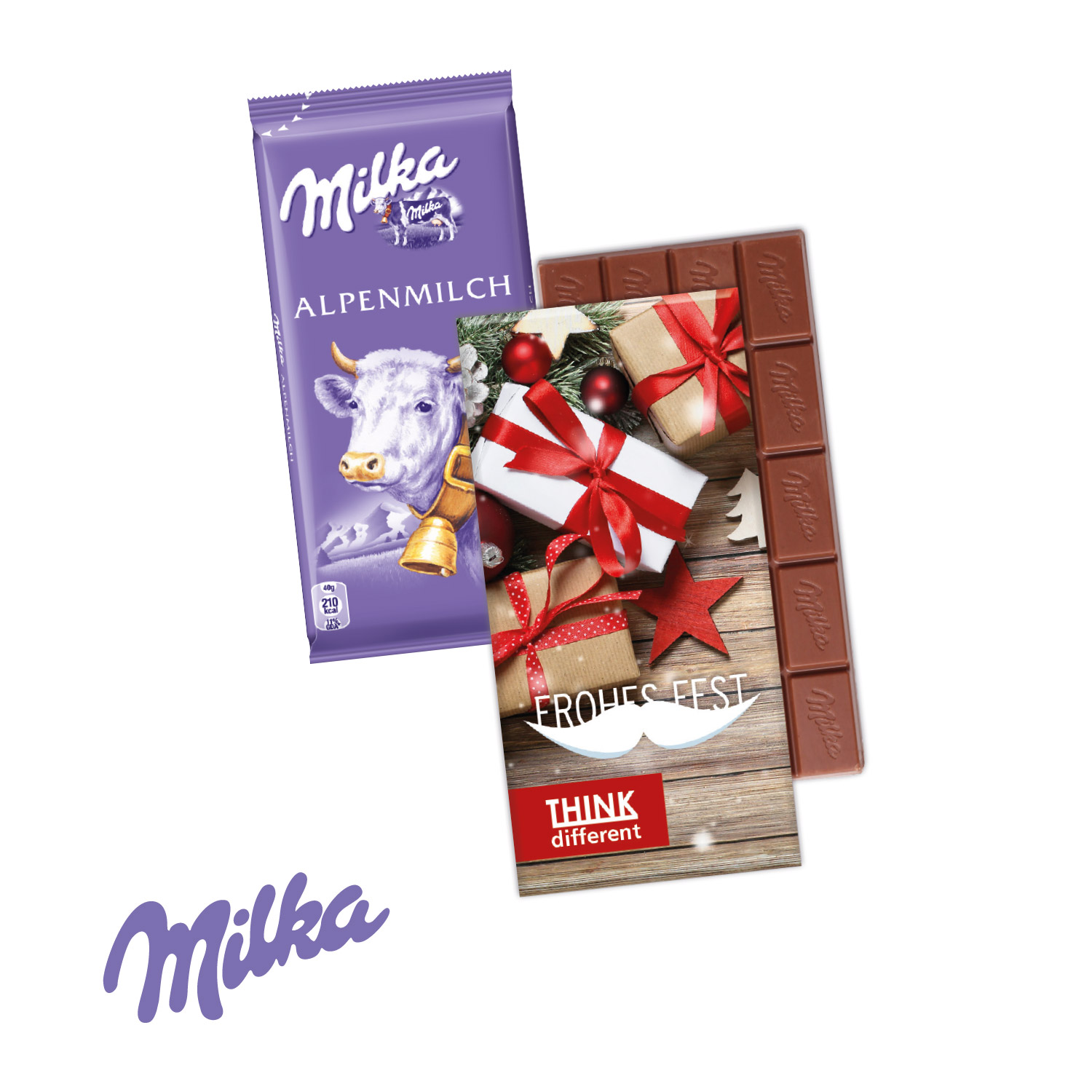 Schokoladentafel von Milka Weihnachtsplaner