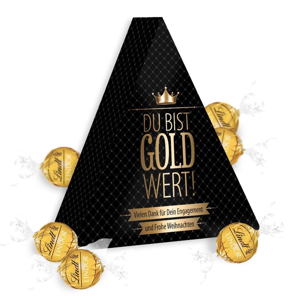 Du bist Gold wert – Lindt Pyramide - Xmas