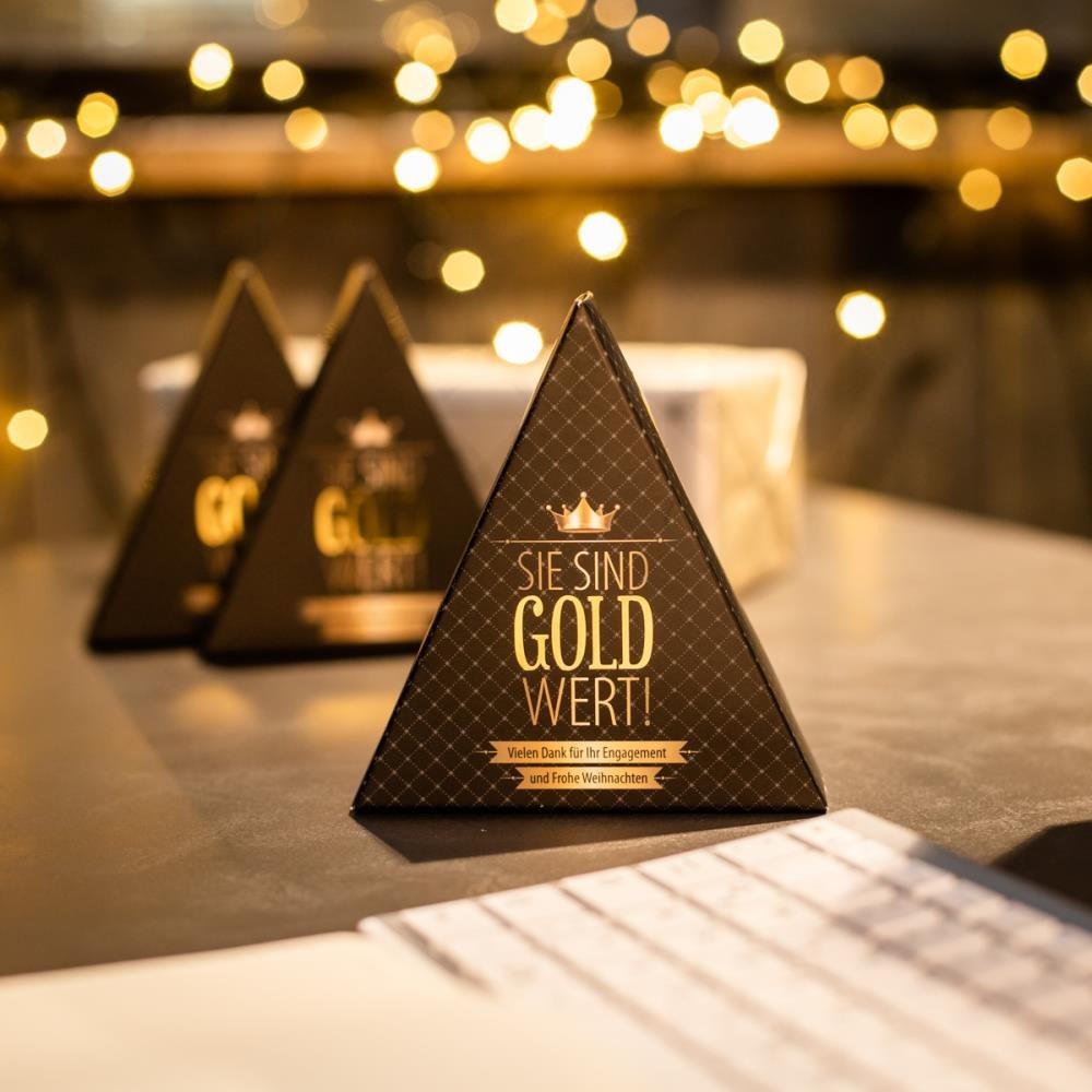 Sie sind Gold wert – Lindt Pyramide - Xmas