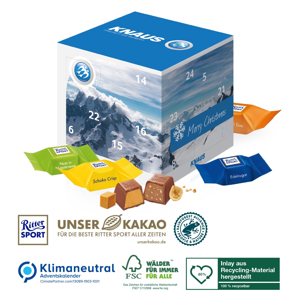 Cube Adventskalender Ritter Sport