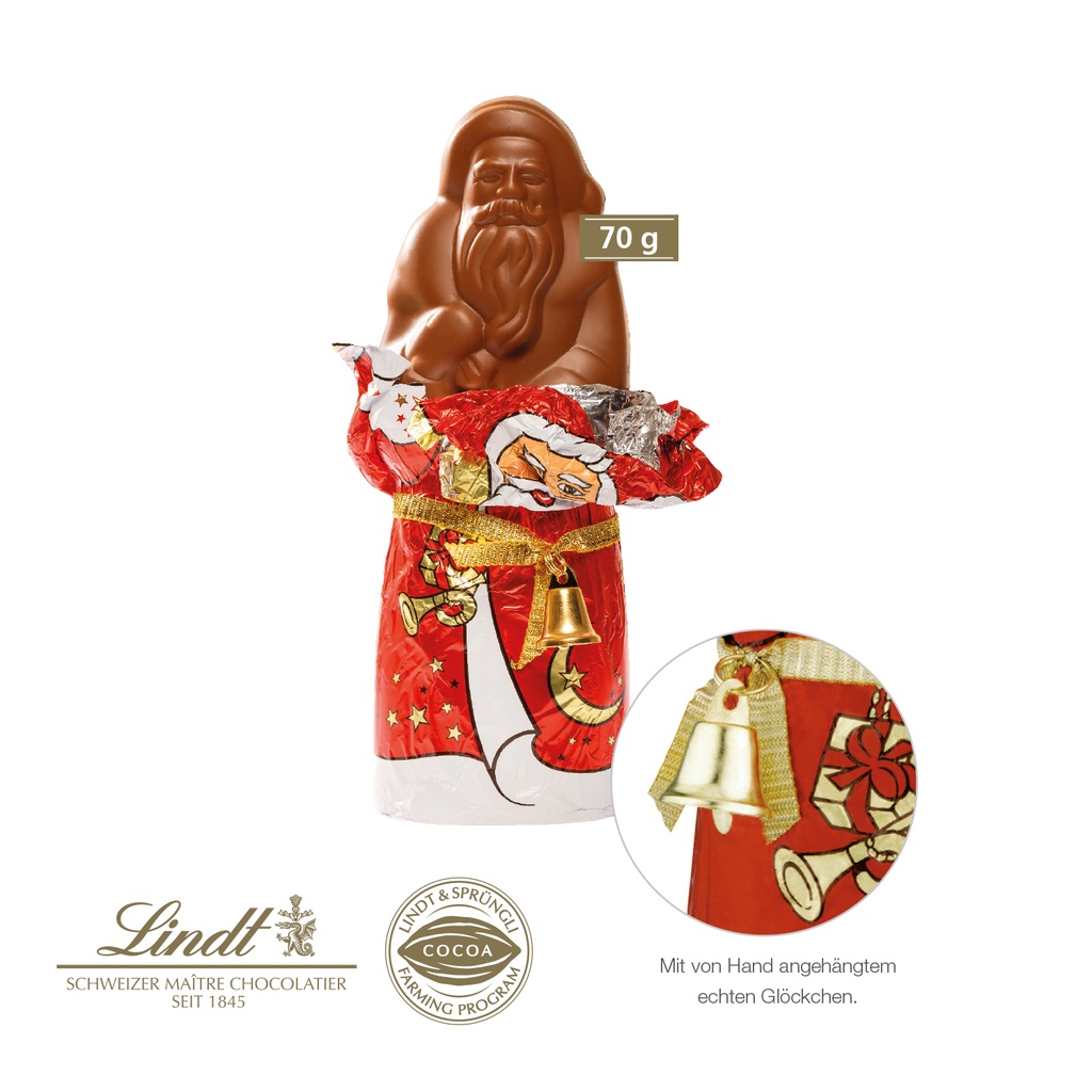 Lindt Weihnachtsmann mit Glöckchen (70g)