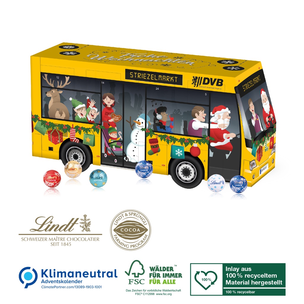 Bus Adventskalender Lindt