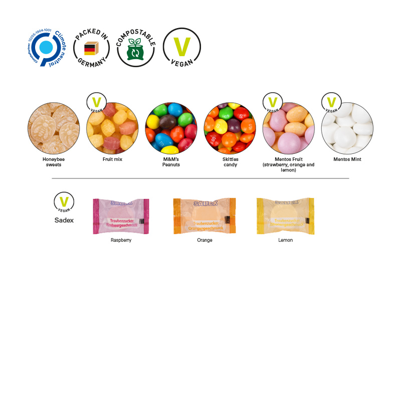 Papierdose Eco Midi mit M&M´s Peanuts