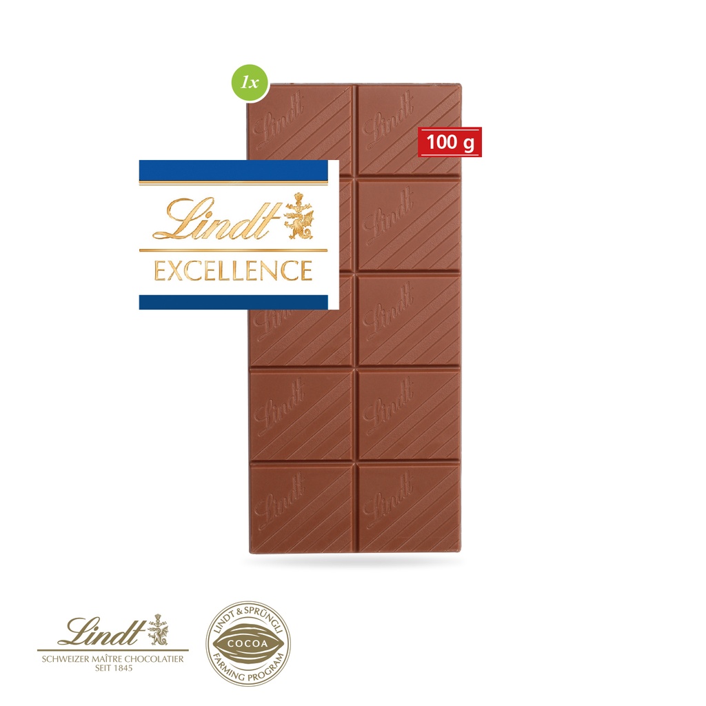 Grußkarte mit Schokoladentafel von Lindt Excellence