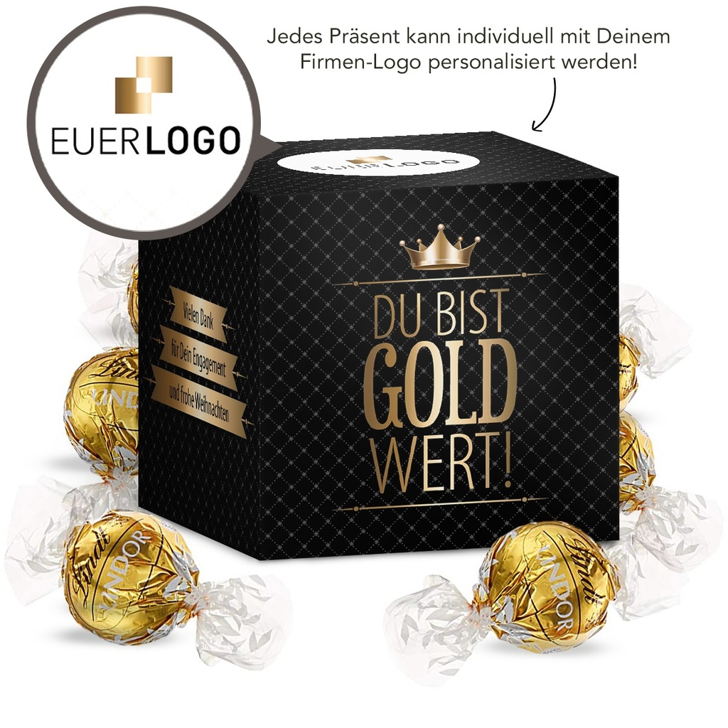 Du bist Gold wert Würfel XL – Christmas