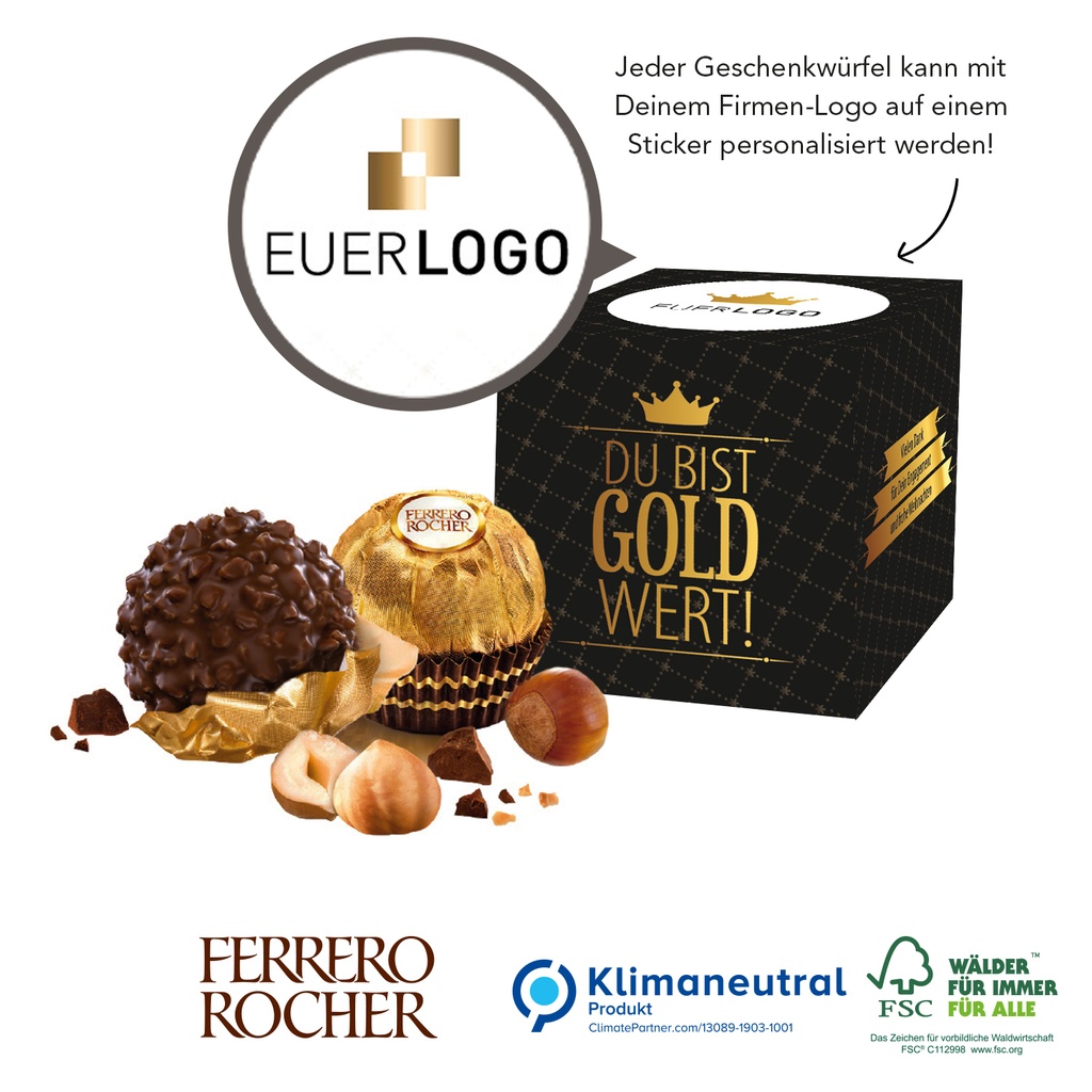 Du bist Gold wert Würfel - Rocher Christmas