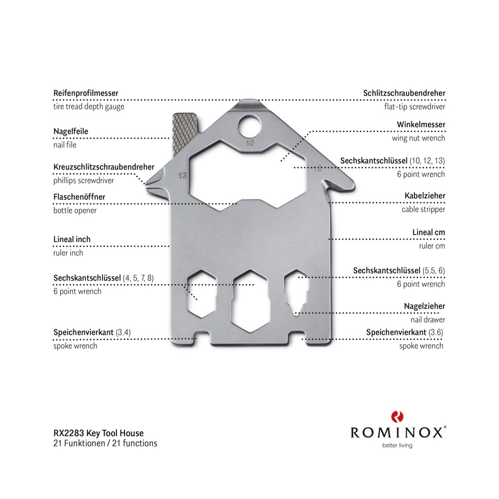 Key Tool House - 21 Funktionen