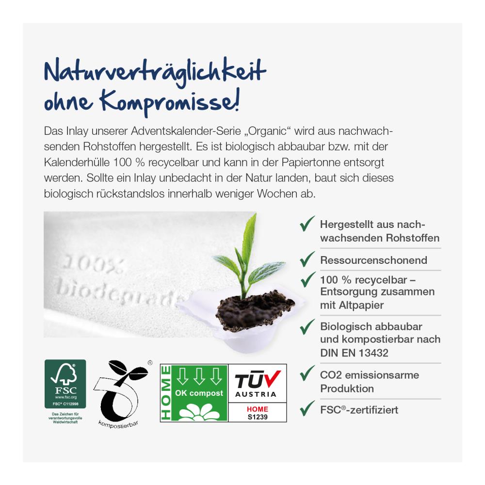 Tisch-Adventskalender Sarotti Business Exklusiv Organic