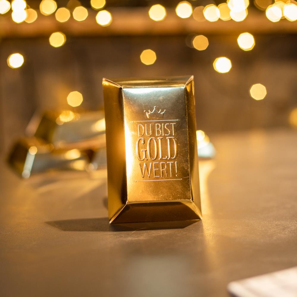 Du bist Gold wert Goldbarren XL - Lindor