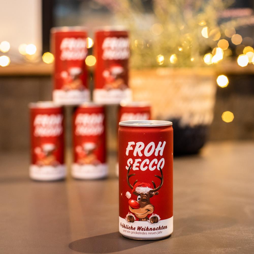 FrohSecco – Edition Rudi – 6x prickelnder Weihnachtsgruß