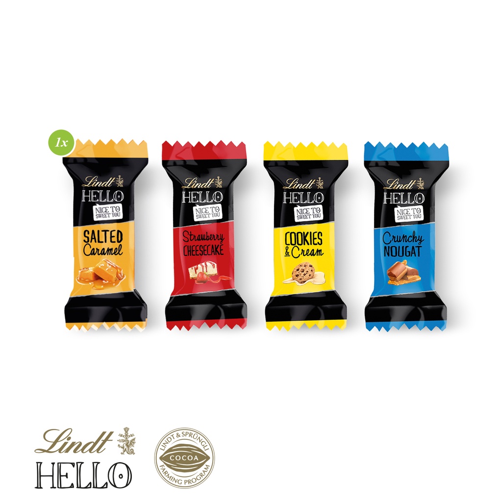 Lindt HELLO im Werbeschuber