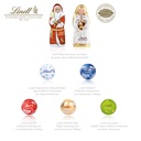 Wand-Adventskalender Lindt Weihnachtsmann & Engel