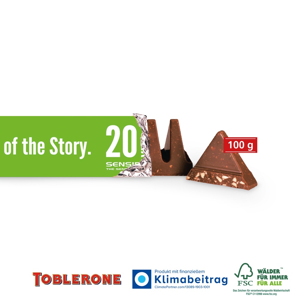 TOBLERONE Riegel im Werbeschuber, 100 g