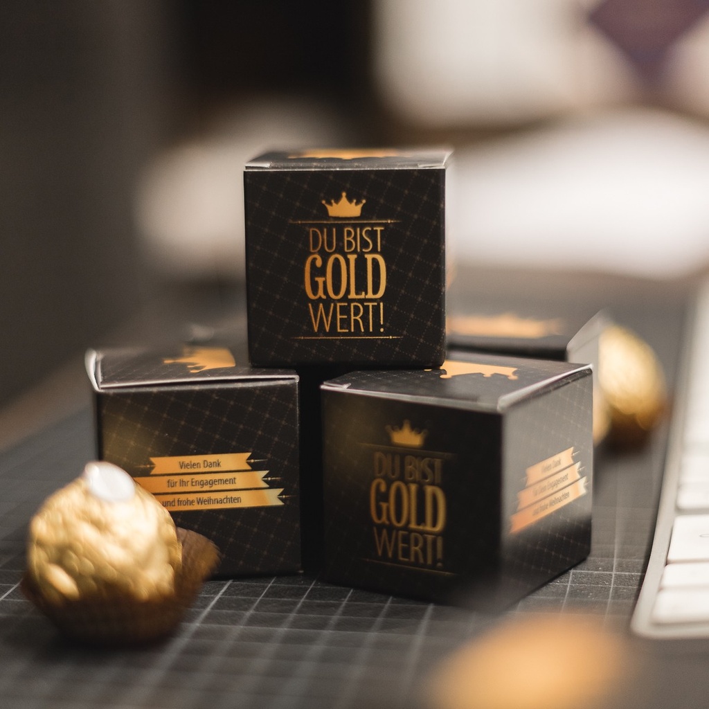 Weihnachts-Set "Du bist Gold wert"