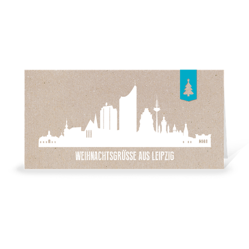 [WP10762] Skyline modern - Leipzig (Wir gestalten gratis für Dich)