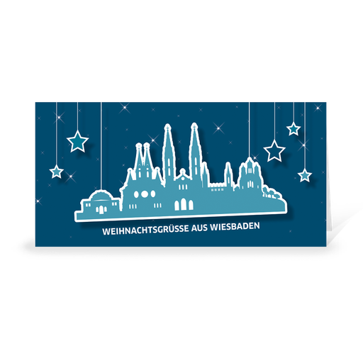 [WP10814] Skyline pop - Wiesbaden (Wir gestalten gratis für Dich)