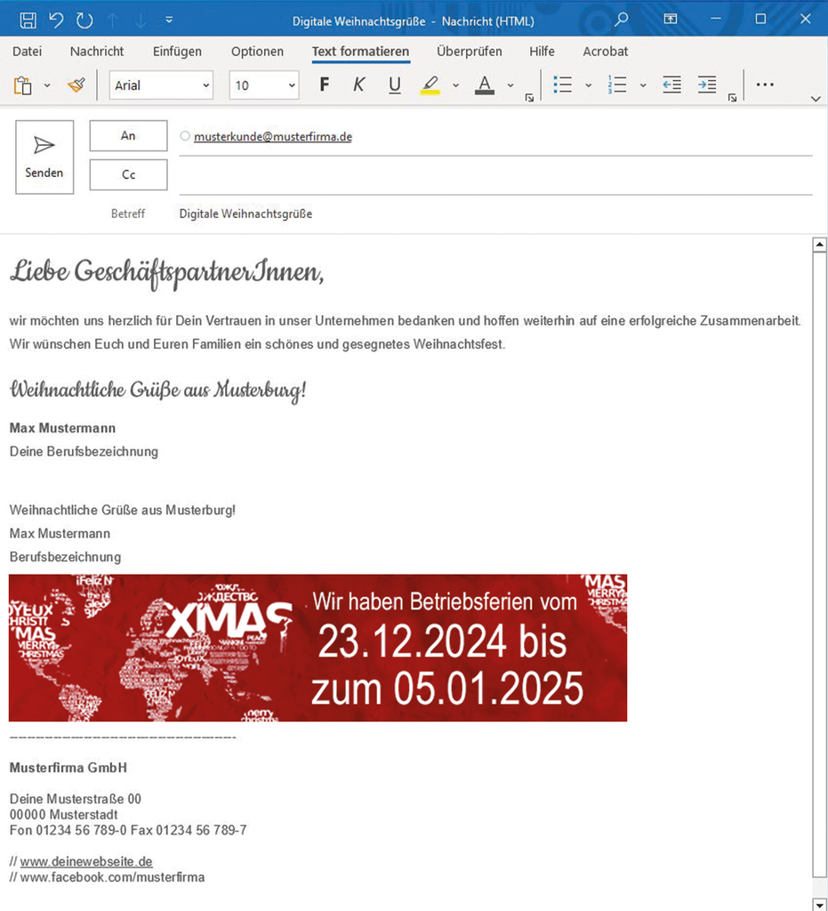 E-Mail-Signatur "Landscape"