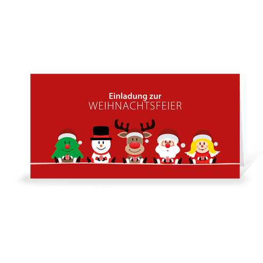 [WP11640] Einladungskarte "Weihnachtsteam Team" (Wir gestalten gratis für Dich)