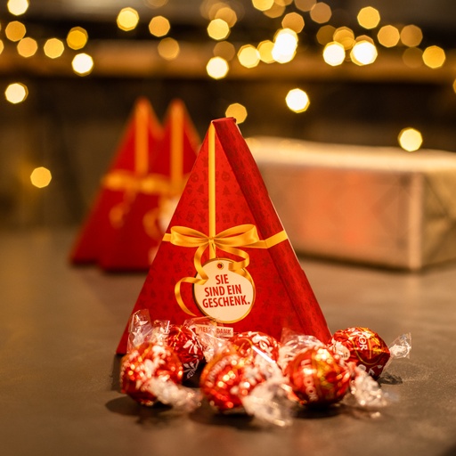 Sie sind ein Geschenk – Lindt Pyramide