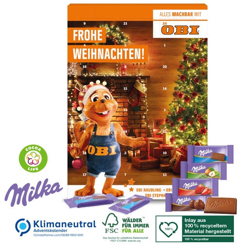 [95201-W] Wand-Adventskalender Milka-Mix