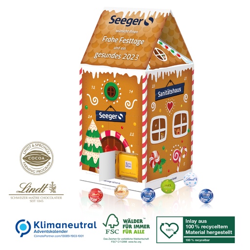 Adventskalender-Haus XL Lindt