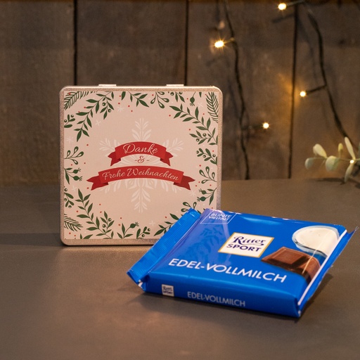 Danke & frohe Weihnachten - Ritter Sport Dose