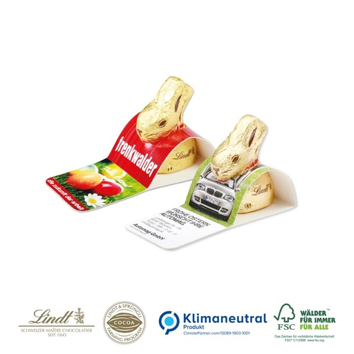 Werbeaufsteller mit Lindt-Goldhase