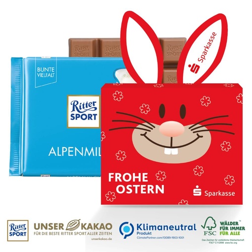 Schokotafel Ritter SPORT Osterhase