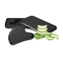 Massagestein Gua Sha Black Obsidian