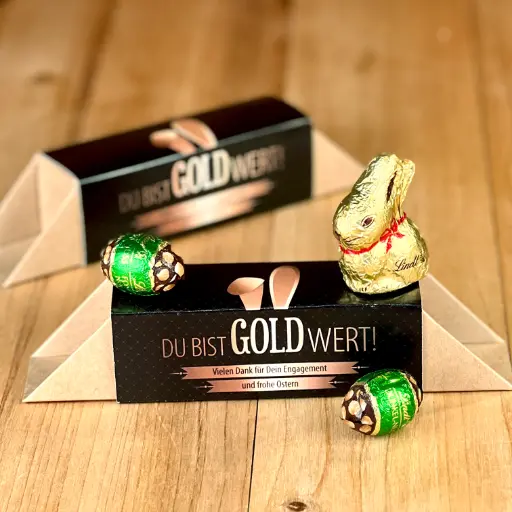 [WP13390] Geschenkverpackung "Gold wert" - Ostern