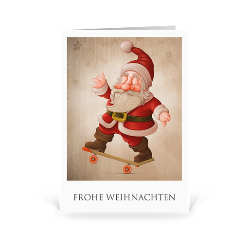 [WP2539] Santa Active - Skater (Wir gestalten gratis für Dich)