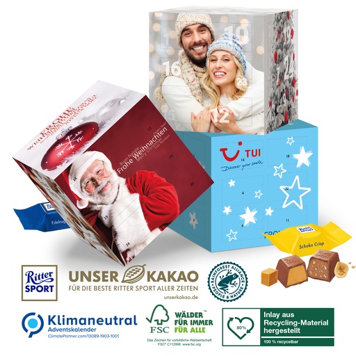 [95337-W] Cube Adventskalender Ritter Sport