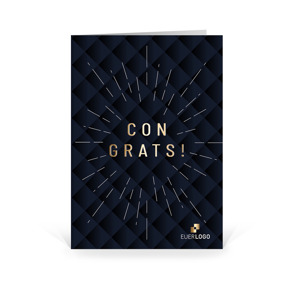 Grußkarte "Gratulation - Congrats"