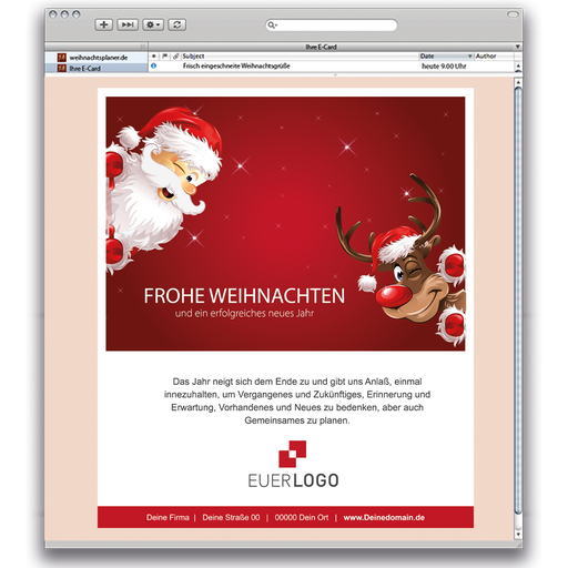 [WP11548] E-Card Santa und Rudi