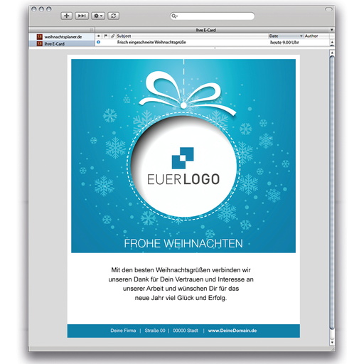 [WP11550] E-Card Weihnachtsrahmen