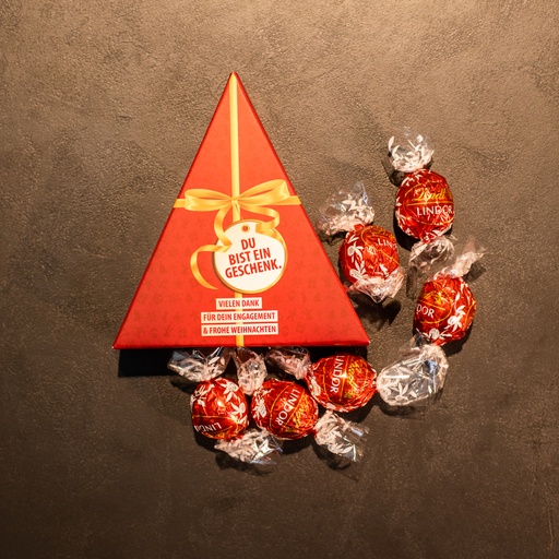 [WP12665] Du bist ein Geschenk – Lindt Pyramide