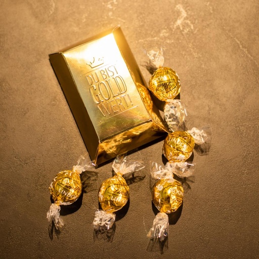 [WP12954] Du bist Gold wert Goldbarren XL - Lindor