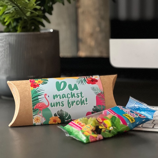 [WP13117] Pillowbox "Du machst uns froh" - Haribo Tropifrutti