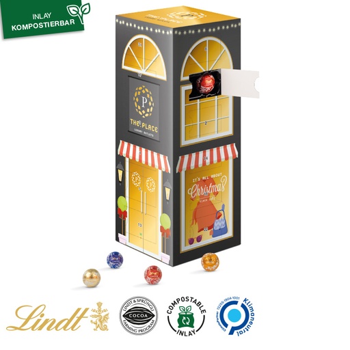 [1085] Mini-Kugeln Tower Adventskalender Lindt