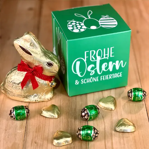 [WP13398] Geschenkbox "Frohe Ostern" - Lindt-Mix