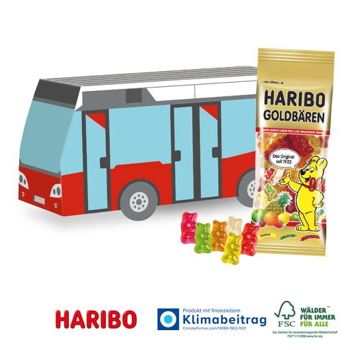 [91184-O] 3D Präsent Bus - Haribo