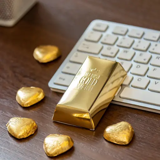 [WP12497] Du bist Gold wert – Lindt Goldbarren