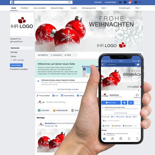 [WP11584] Facebook-Titelbild "Weihnachtskugel 02"