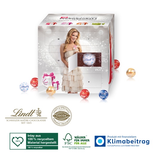 [95327-W] Cube Adventskalender Lindt